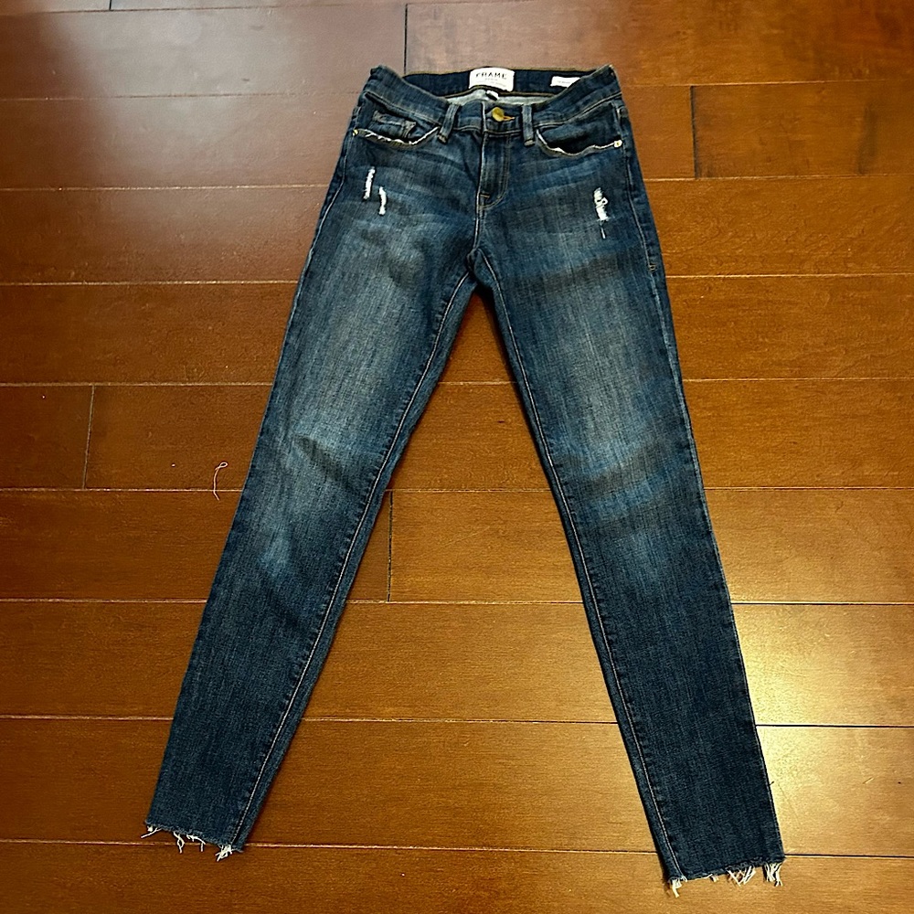 FRAME skinny high waist JEANS size 25 worn 3 x Like New ❤️